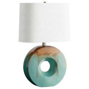 Cyan Design Oh Table Lamp Blue Glaze and Brown 05213 - All