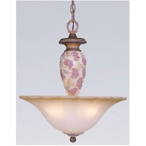 Classic Lighting Tapestry Glass Resin Pendant Honey Walnut 71050Hw - All