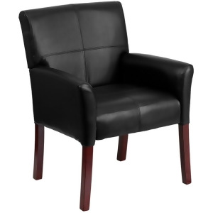 Flash Furniture Bonded Leather Side Chair Black Bt-353-bk-lea-gg - All