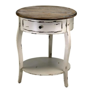 Cyan Design Abelard Side Table Distressed White and Gray 02469 - All
