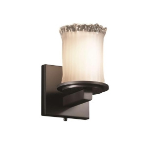 Justice Design Wall Sconce Gla-8771-16-wtfr-mblk - All