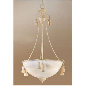 Classic Lighting Rope and Tassel Traditional Pendant Ivory 4023I - All