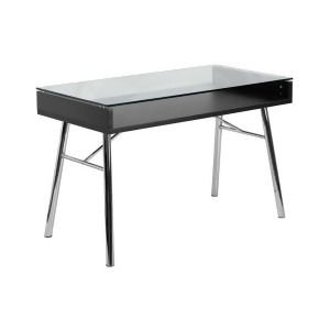 Flash Furniture Brettford Desk With Tempered Glass Top Nan-jn-2966-gg - All
