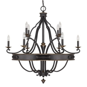 Capital Lighting The Wyatt Collection 10 Light Chandelier Surrey 4250Sy-000 - All