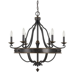 Capital Lighting The Wyatt Collection 6 Light Chandelier Surrey 4255Sy-000 - All