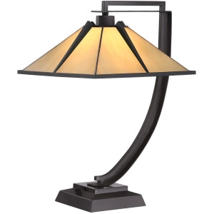 Quoizel Pomeroy Tiffany Table Lamp Western Bronze Tf1791twt - All