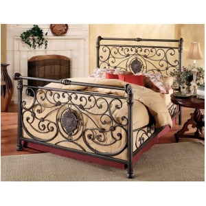 Hillsdale Furniture Mercer Bed Set Queen w/Rails Antique Brown 1039Bqr - All