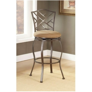 Hillsdale Furniture Hanover Swivel Counter Stool Brown Powder Coat 4815-843 - All