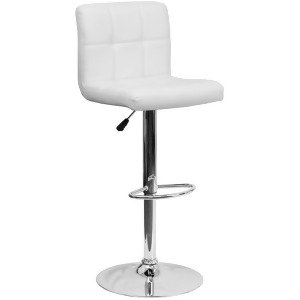 Flash Furniture White Contemporary Barstool White Ds-810-mod-wh-gg - All