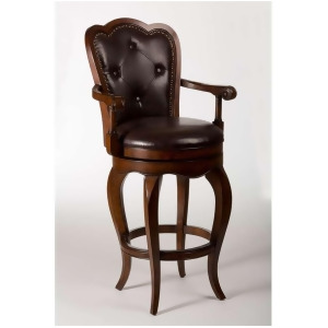 Hillsdale Furniture Eastwind Swivel Counter Stool Dark Cherry 5080-827 - All