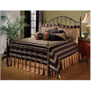 Hillsdale Furniture Huntley Bed Set Queen w/Rails Dusty Bronze 1332Bqr - All