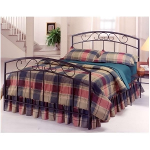 Hillsdale Furniture Wendell Bed Set Queen w/Rails Textured Black 298Bqr - All