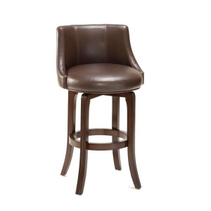 Hillsdale Napa Valley Counter Stool Brown Leather Dark Brown Cherry 4294-827I - All