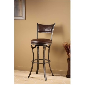 Hillsdale Furniture Drummond Swivel Bar Stool Rubbed Pewter 4919-830 - All