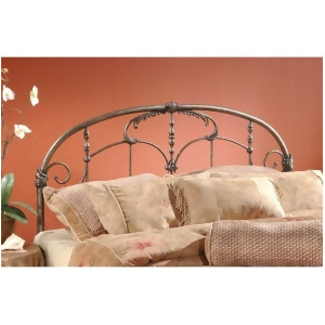 Hillsdale Jacqueline Headboard Full/Queen Old Brushed Pewter 1293-490 - All