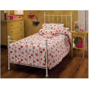 Hillsdale Furniture Molly Bed Set Twin w/Rails White 1222Btwr - All