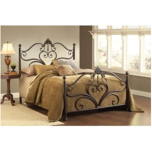 Hillsdale Newton Bed Set Queen Antique Brown Highlight 1756-500 - All