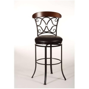 Hillsdale Furniture Dundee Swivel Counter Stool Dark Coffee 5026-826 - All
