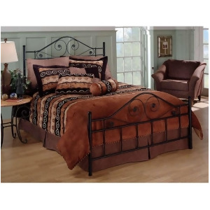 Hillsdale Furniture Harrison Bed Set Queen w/Rails Textured Black 1403Bqr - All