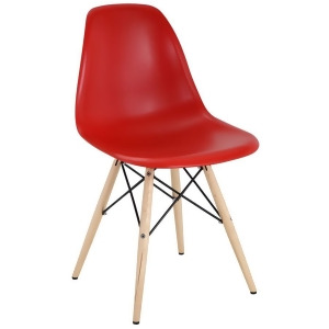 Modway Furniture Pyramid Dining Side Chair Red Eei-180-red - All