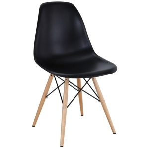 Modway Furniture Pyramid Dining Side Chair Black Eei-180-blk - All