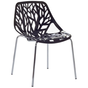 Modway Furniture Stencil Dining Side Chair Black Eei-651-blk - All