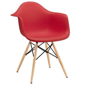 Modway Furniture Pyramid Dining Armchair Red Eei-182-red - All
