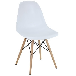 Modway Furniture Pyramid Dining Side Chair White Eei-180-whi - All
