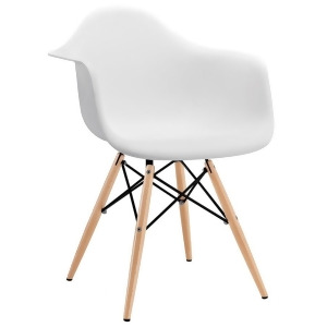 Modway Furniture Pyramid Dining Armchair White Eei-182-whi - All