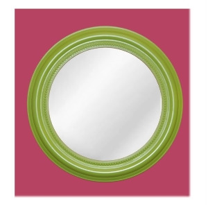 Hickory Manor Round Beaded Mirror 20 Diameter Luau Green Kt003lg - All