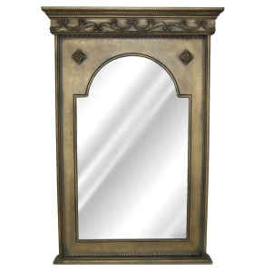 Hickory Manor Hm6520gw Crested Mirror/GW Gold Wash Hm6520g - All