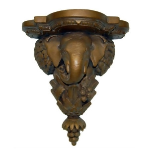 Hickory Manor Elephant Shelf/Tarnished Gold 6662Tg - All