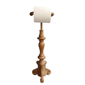 Hickory Manor Standing Classic Toilet Paper Holder/Antique Gold Hm9813ag - All