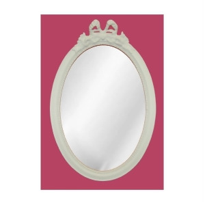 Hickory Manor Oval W/Bow Mirror/ Bright White Kt5055bw - All