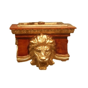 Hickory Manor Lion Toilet Paper Holder/Gold Oak Hm82001go - All