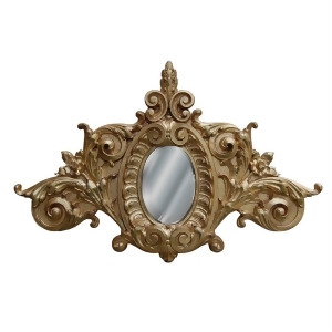 Hickory Manor Scroll Top Mirror/Gold Leaf Hm9718gl - All