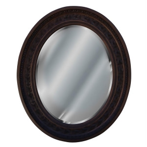 Hickory Manor Antique Leaf Oval Mirror/Walnut 7025Wl - All