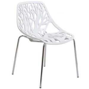 Modway Furniture Stencil Dining Side Chair White Eei-651-whi - All
