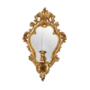 Hickory Manor Regence Candle Sconce Mirror/Gold Leaf Hm8027cgl - All