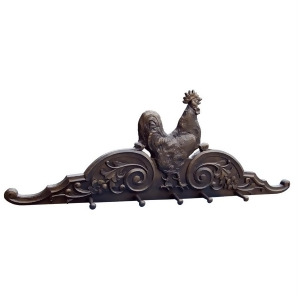 Hickory Manor Rooster Coat Rack/Walnut Hm2547wl - All