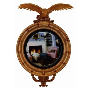 Hickory Manor Carved Eagle Convex Mirror/Baroque Hm6437bar - All