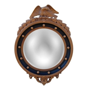 Hickory Manor Regency Eagle Convex Mirror/Antique Gold/Black Hm6318agb - All