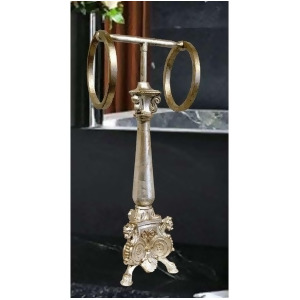 Hickory Manor Standing Royal Double Towel Holder/Shimmer Hm9814dth-sh - All