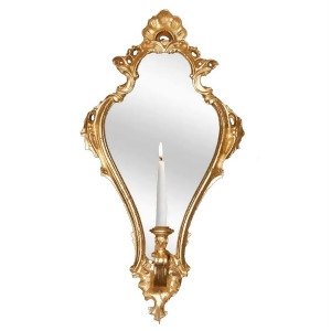 Hickory Manor Empire Candle Sconce Mirror/Gold Leaf Hm8020cgl - All