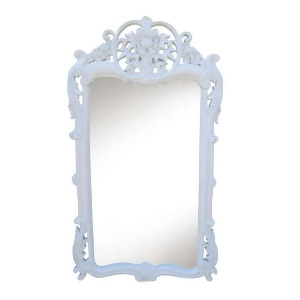 Hickory Manor Flourishing Mirror/ Gloss White Hm7038glw - All