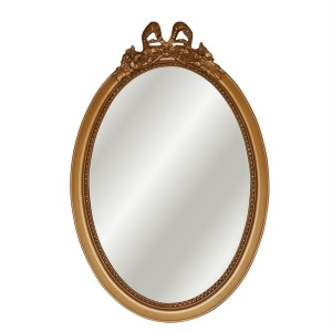 Hickory Manor Oval W/Bow Mirror/Antique Gold 5055Ag - All