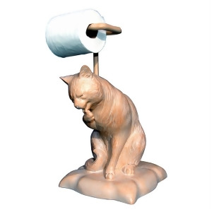 Hickory Manor Cat Licking Paw Tp Holder/Stripped Pine 80122Tpsp - All