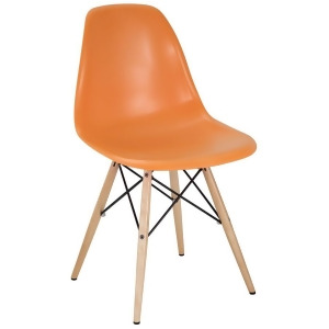 Modway Furniture Pyramid Dining Side Chair Orange Eei-180-ora - All