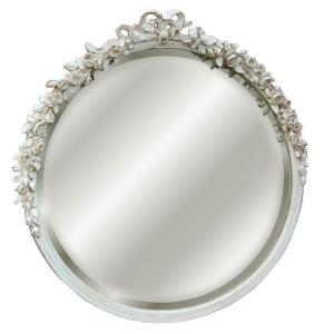 Hickory Manor Round Rose Mirror/Old World White 6031Oww - All