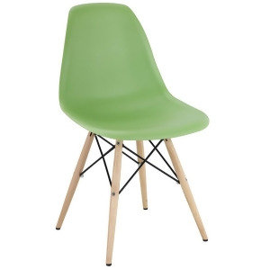 Modway Furniture Pyramid Dining Side Chair Light Green Eei-180-lgn - All